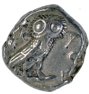 Athena Owl Tetradrachm Silver Coin (440-404 BC)-(Ath12)