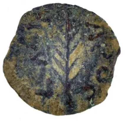 Biblical Prutah Porcius Festus procurator under Nero 59-62 AD (FE28)