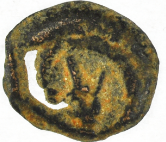 Holy $ from the Holy Land ~ Widow's Mite Lepton Jerusalem ~ Luke 21:2 (LP308)