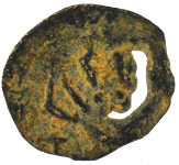 Holy $ from the Holy Land ~ Widow's Mite Lepton Jerusalem ~ Luke 21:2 (LP308)