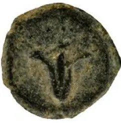 Lily Anchor Prutah of Hyrcanus Biblical Ancient Coin ~134-104 BC (Lily15)