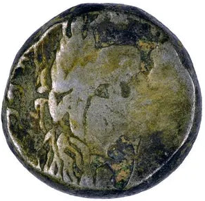 Nabataean Petra Silver, Aretas IV with Shuqilat 9 BC-40 AD AR drachm (NabS207)
