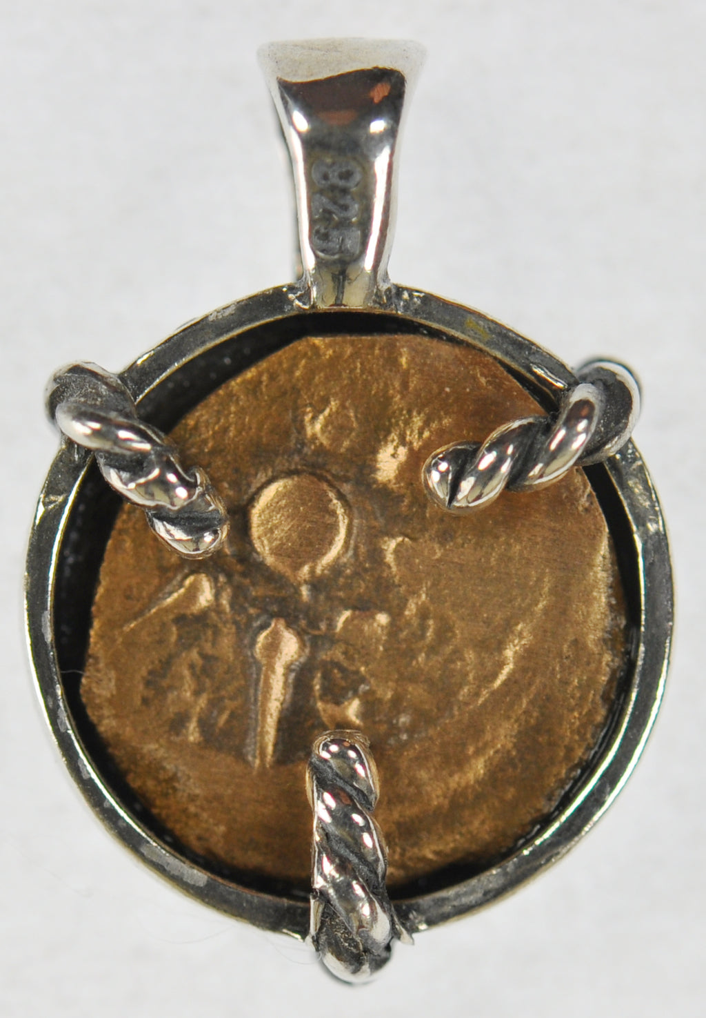 Widow's Mite Silver Pendant "Rope" 14mm (Rope Pend-34)
