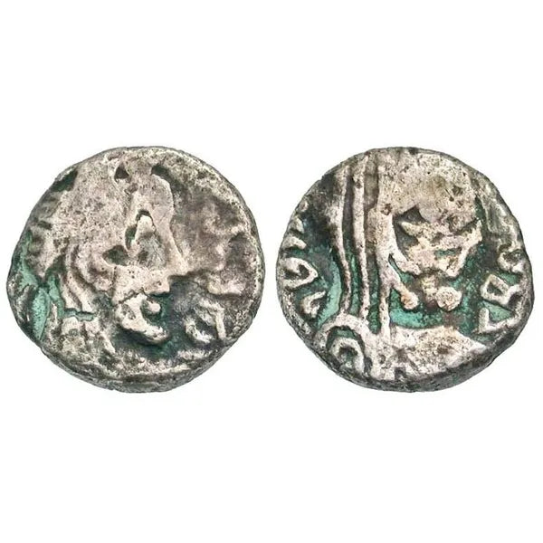 Nabataean Petra Silver, Aretas IV with Shuqilat 9 BC-40 AD AR drachm. (NabS201)