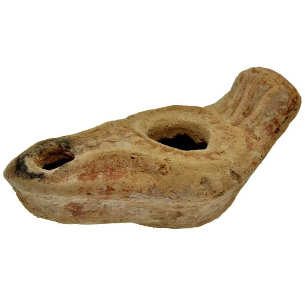 Ancient Byzantine Oil Lamp Pottery, Holy Land 5th-7th Century (Byz33)