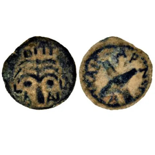 Antonius Felix Shield Prutah Judea procurator Biblical 54-60 AD (FXS11)