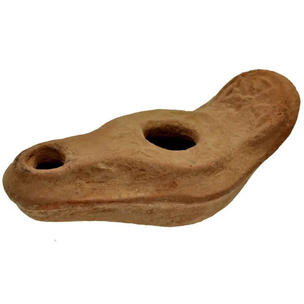 Ancient Byzantine Oil Lamp Pottery, Holy Land 5th-7th Century (Byz31)